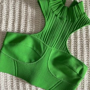 Herve Leger Paris Bustier Racerback Top